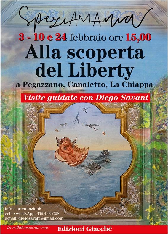 Visite guidate sul Liberty a Pegazzano, Canaletto, La Chiappa 3-10-24 febbraio