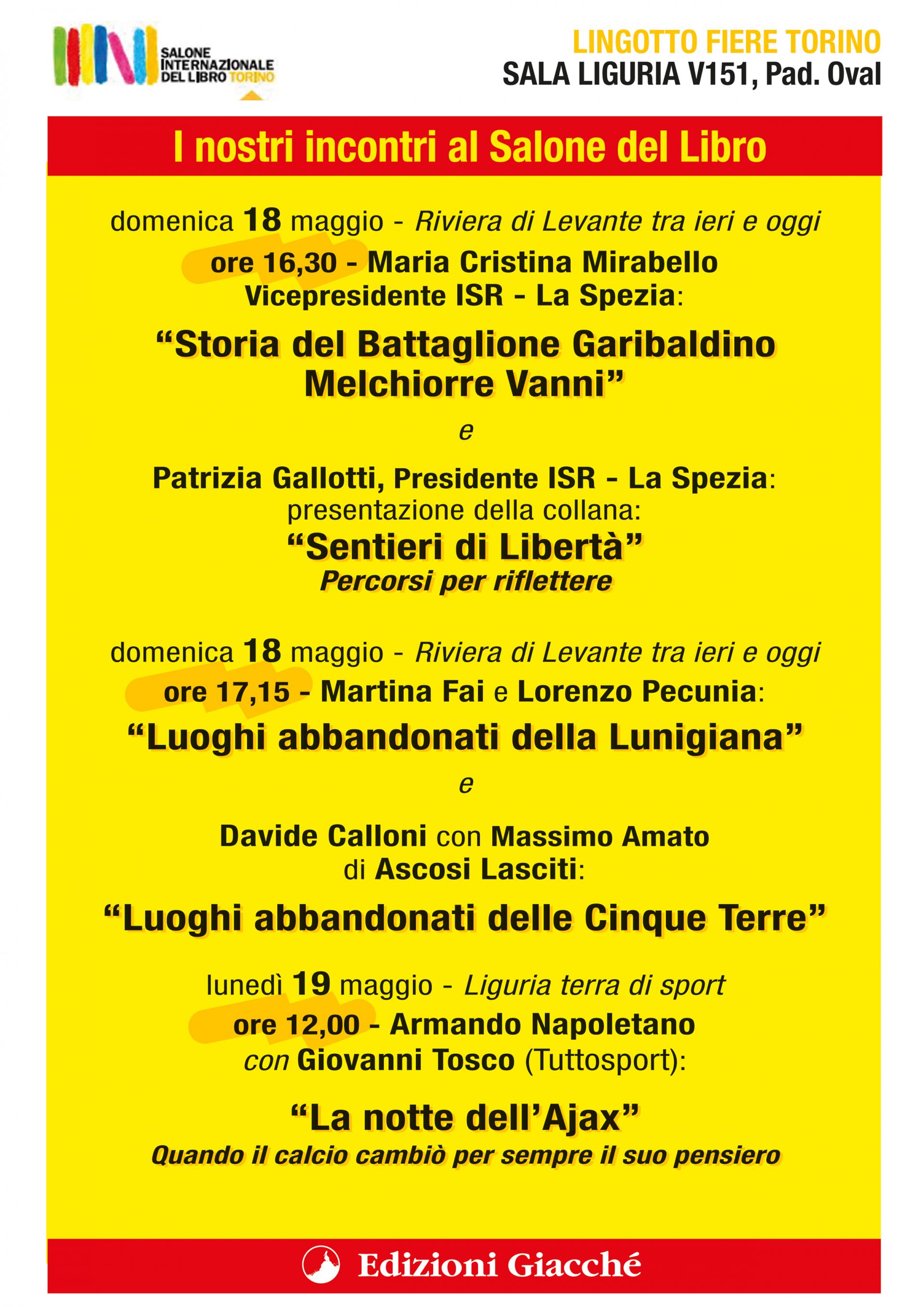I nostri autori al Salone del Libro
